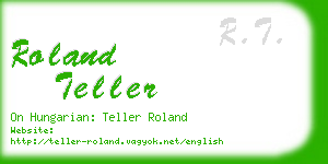 roland teller business card